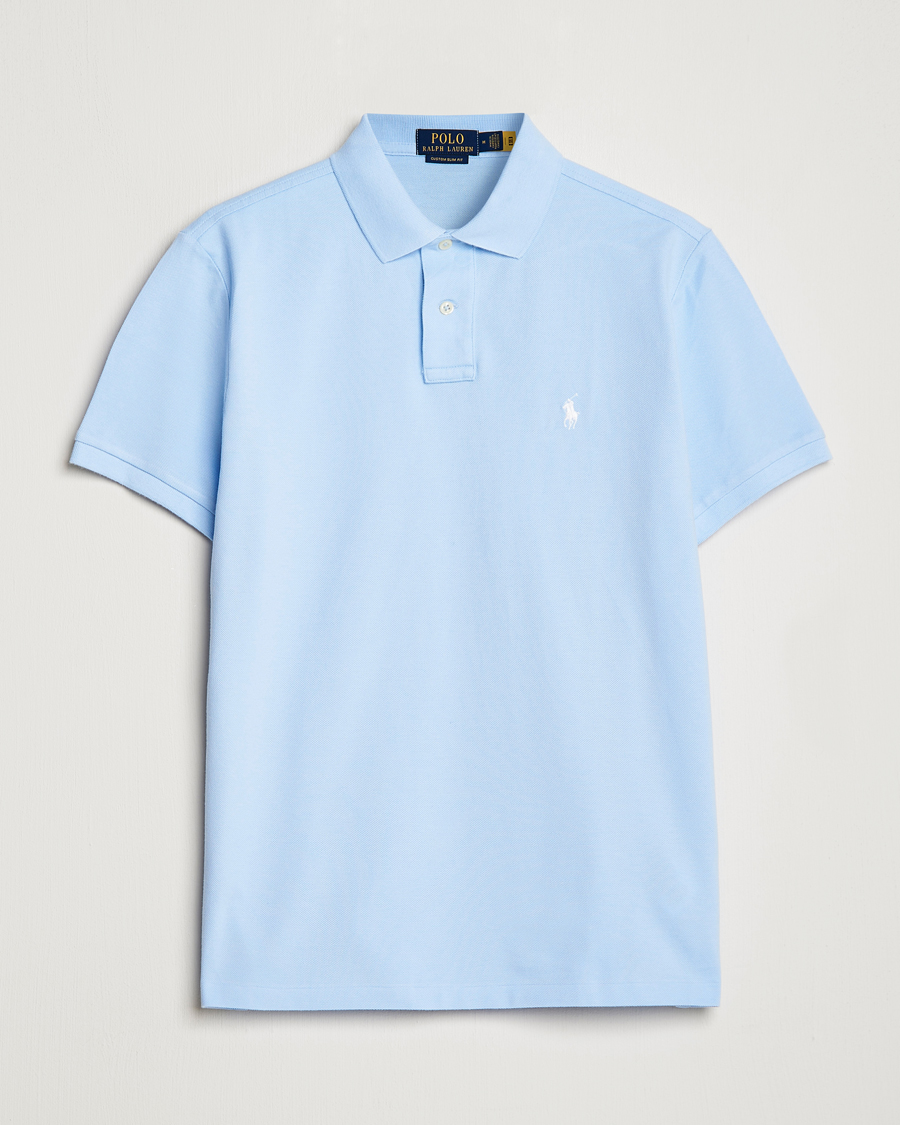Men | Polo Shirts | Polo Ralph Lauren | Custom Slim Fit Polo Office Blue