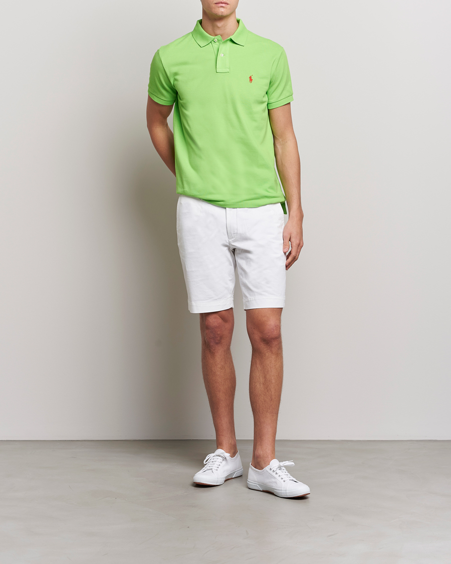 Men | Polo Shirts | Polo Ralph Lauren | Custom Slim Fit Polo Kiwi Lime