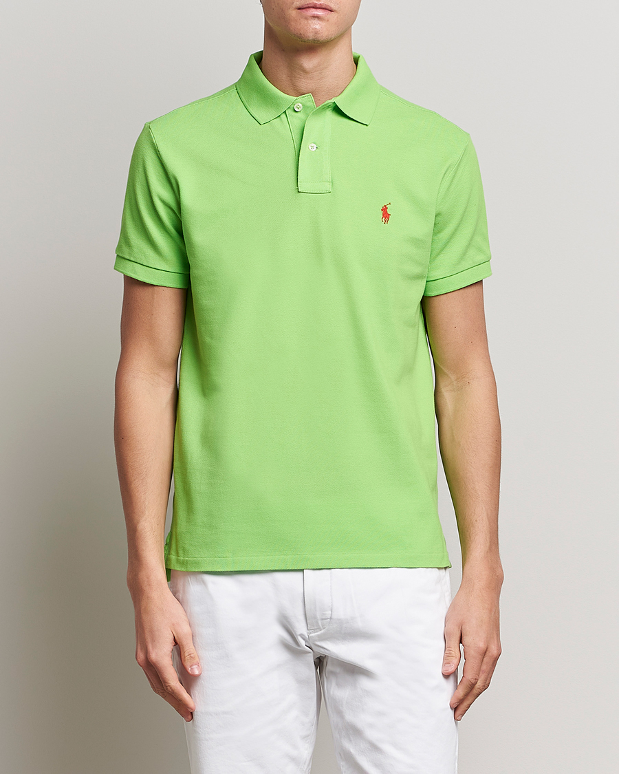 Men | Polo Shirts | Polo Ralph Lauren | Custom Slim Fit Polo Kiwi Lime