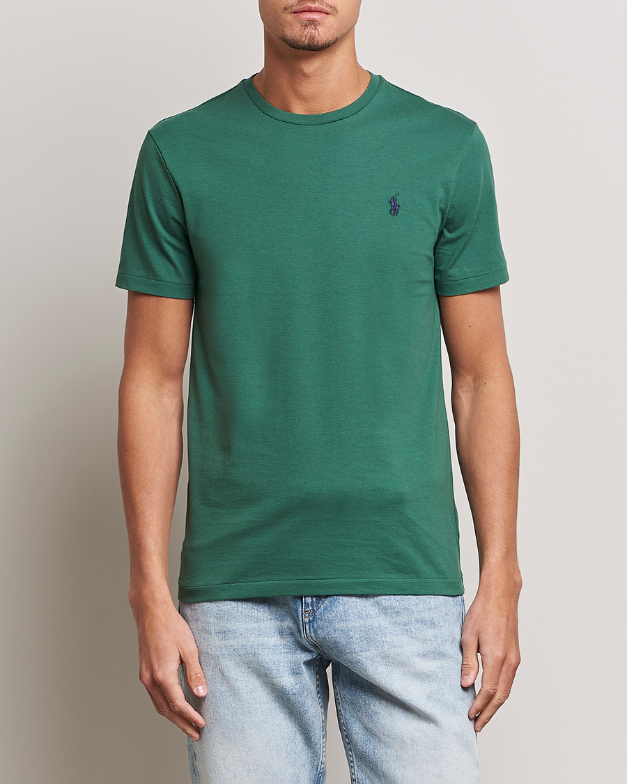 Men | New product images | Polo Ralph Lauren | Crew Neck T-Shirt Washed Forest
