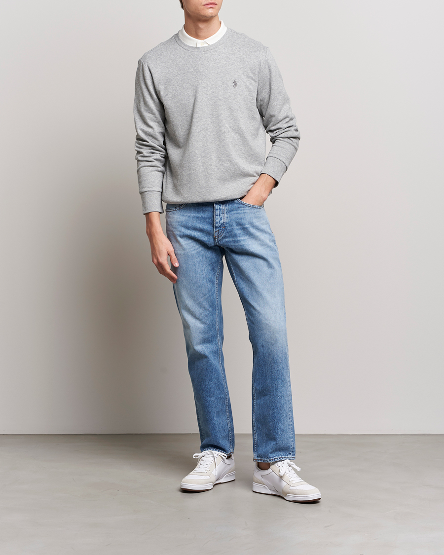 Men | Sweaters & Knitwear | Polo Ralph Lauren | Double Knitted Jersey Sweatshirt Andover Heather