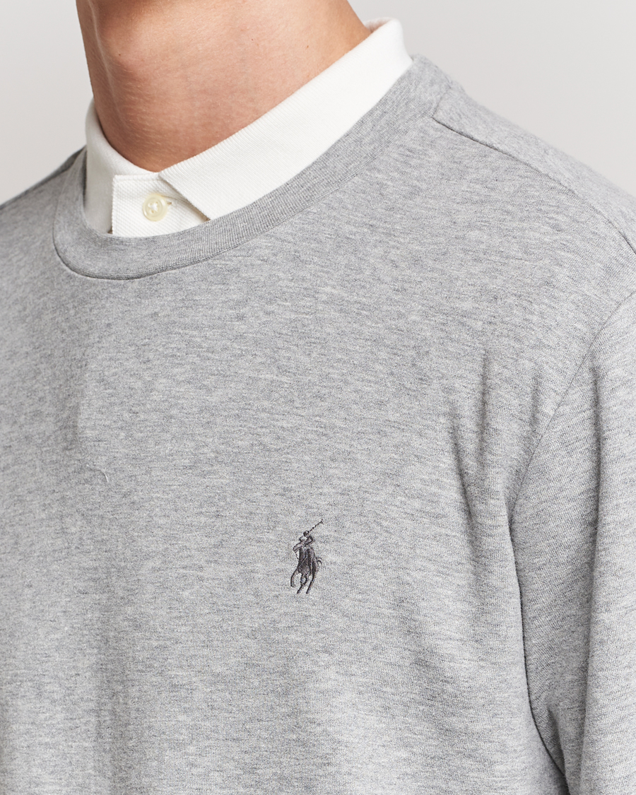 Men | Sweaters & Knitwear | Polo Ralph Lauren | Double Knitted Jersey Sweatshirt Andover Heather