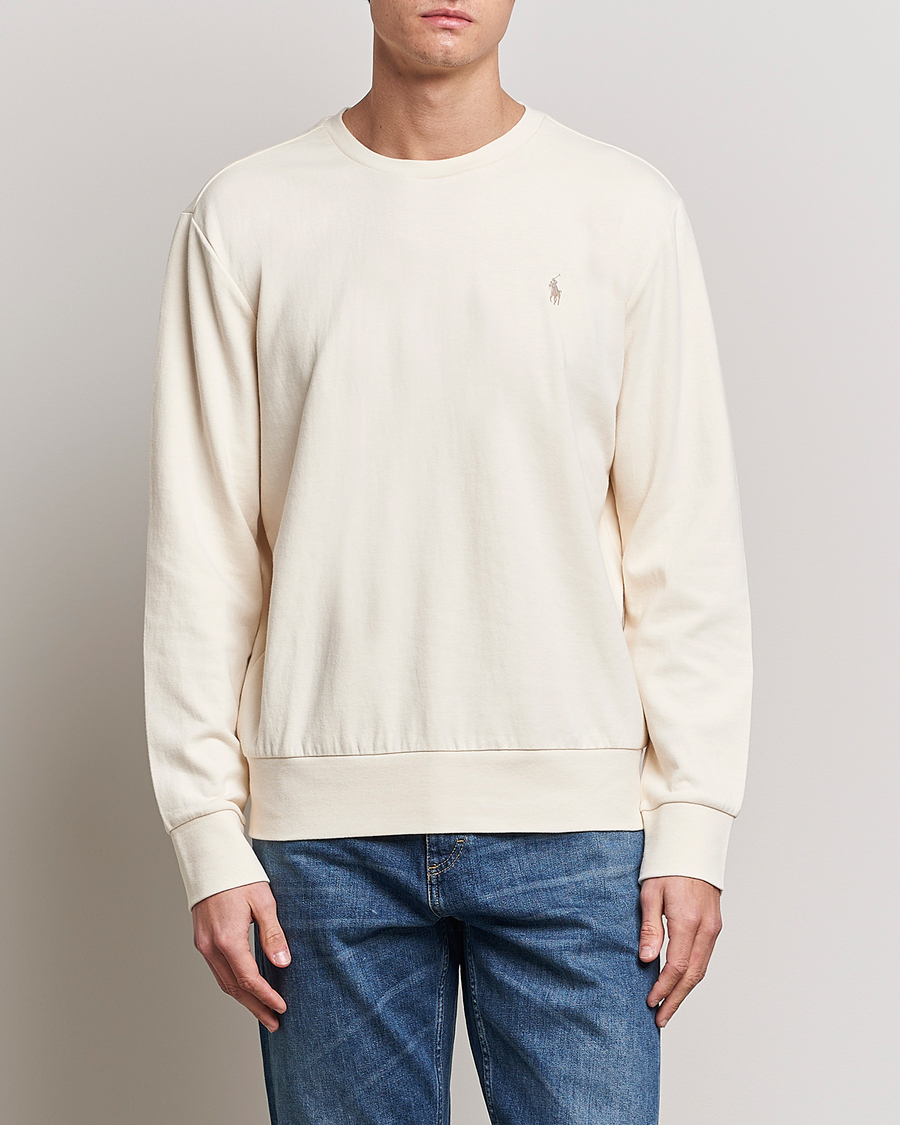 Men |  | Polo Ralph Lauren | Double Knitted Jersey Sweatshirt Guide Cream