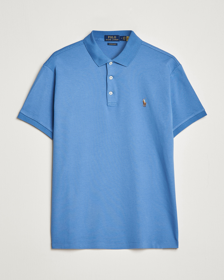 Men | Polo Shirts | Polo Ralph Lauren | Luxury Pima Cotton Polo French Blue