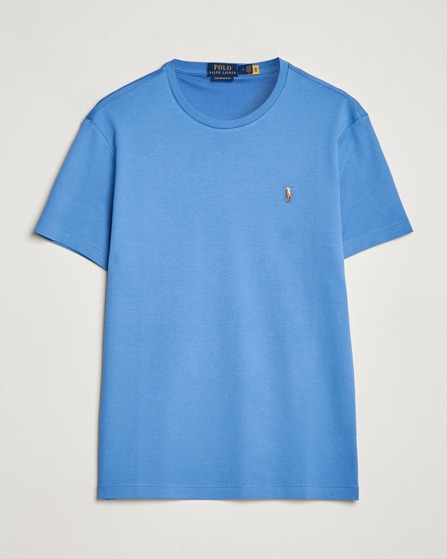 Men | T-Shirts | Polo Ralph Lauren | Luxury Pima Cotton Crew Neck T-Shirt French Blue