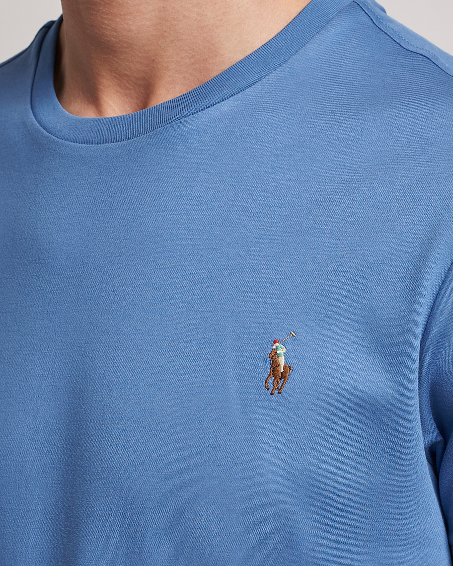 Men | T-Shirts | Polo Ralph Lauren | Luxury Pima Cotton Crew Neck T-Shirt French Blue