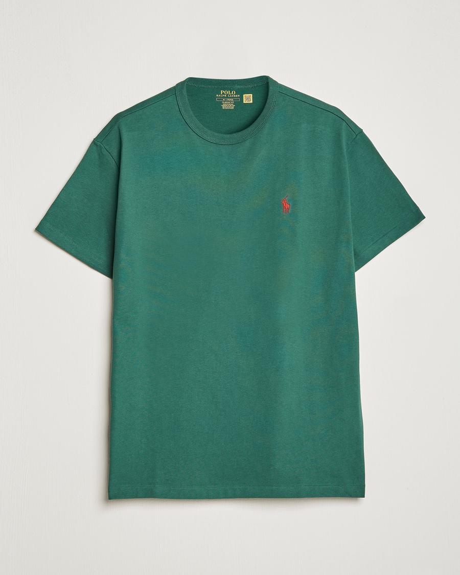 Men | T-Shirts | Polo Ralph Lauren | Heavyweight Crew Neck T-Shirt Washed Forest