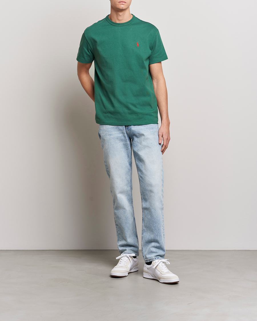 Men | T-Shirts | Polo Ralph Lauren | Heavyweight Crew Neck T-Shirt Washed Forest