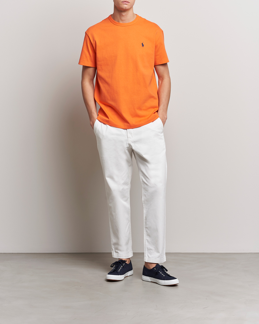 Men | T-Shirts | Polo Ralph Lauren | Heavyweight Crew Neck T-Shirt Orange