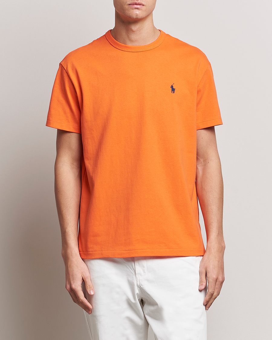 Men | T-Shirts | Polo Ralph Lauren | Heavyweight Crew Neck T-Shirt Orange
