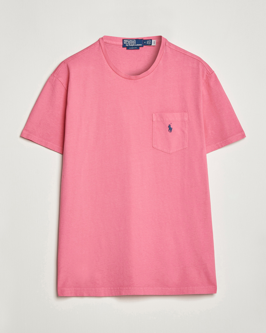 Men | T-Shirts | Polo Ralph Lauren | Cotton/Linen Crew Neck T-Shirt Red Sky