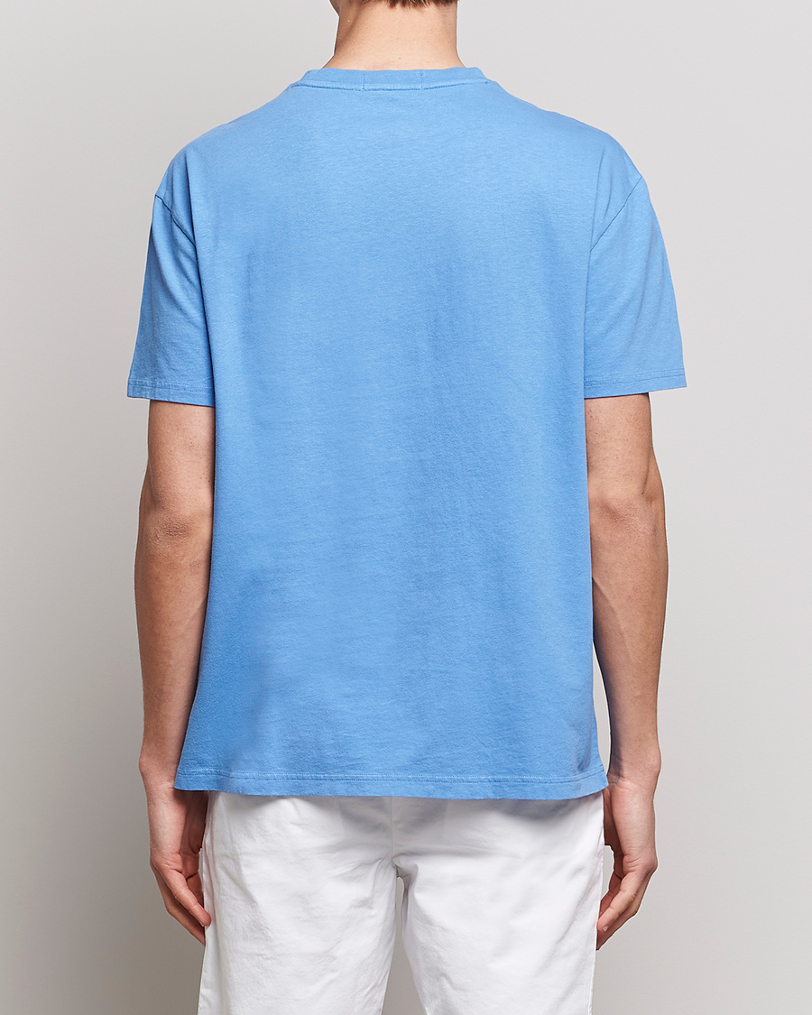 Men | T-Shirts | Polo Ralph Lauren | Cotton/Linen Crew Neck T-Shirt Summer Blue