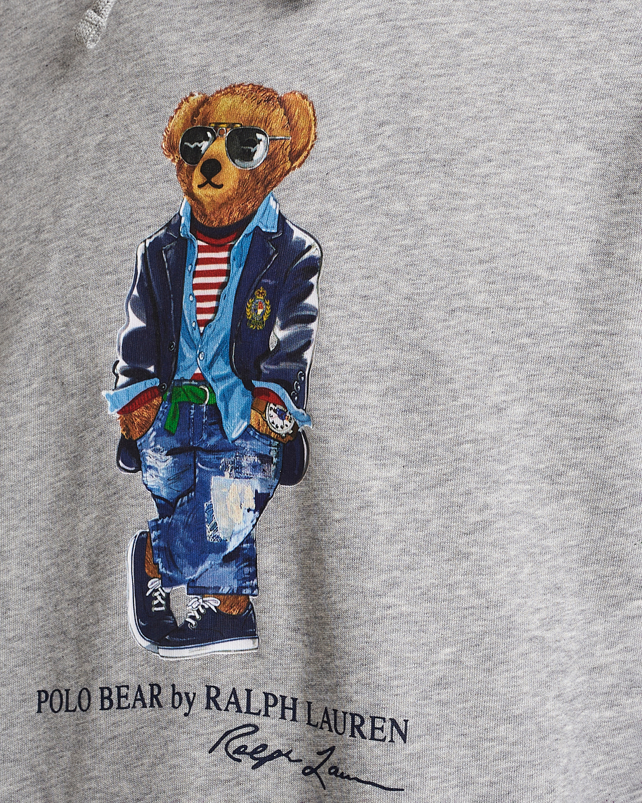 Men | Sweaters & Knitwear | Polo Ralph Lauren | Printed Regatta Bear Hoodie Andover Heather