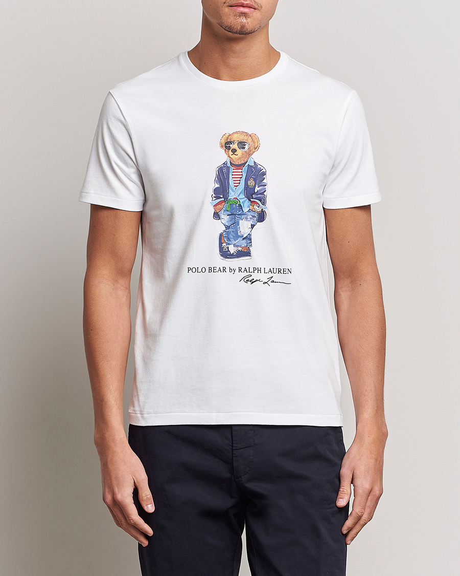 Men | Short Sleeve T-shirts | Polo Ralph Lauren | Printed Regatta Bear Crew Neck T-Shirt White