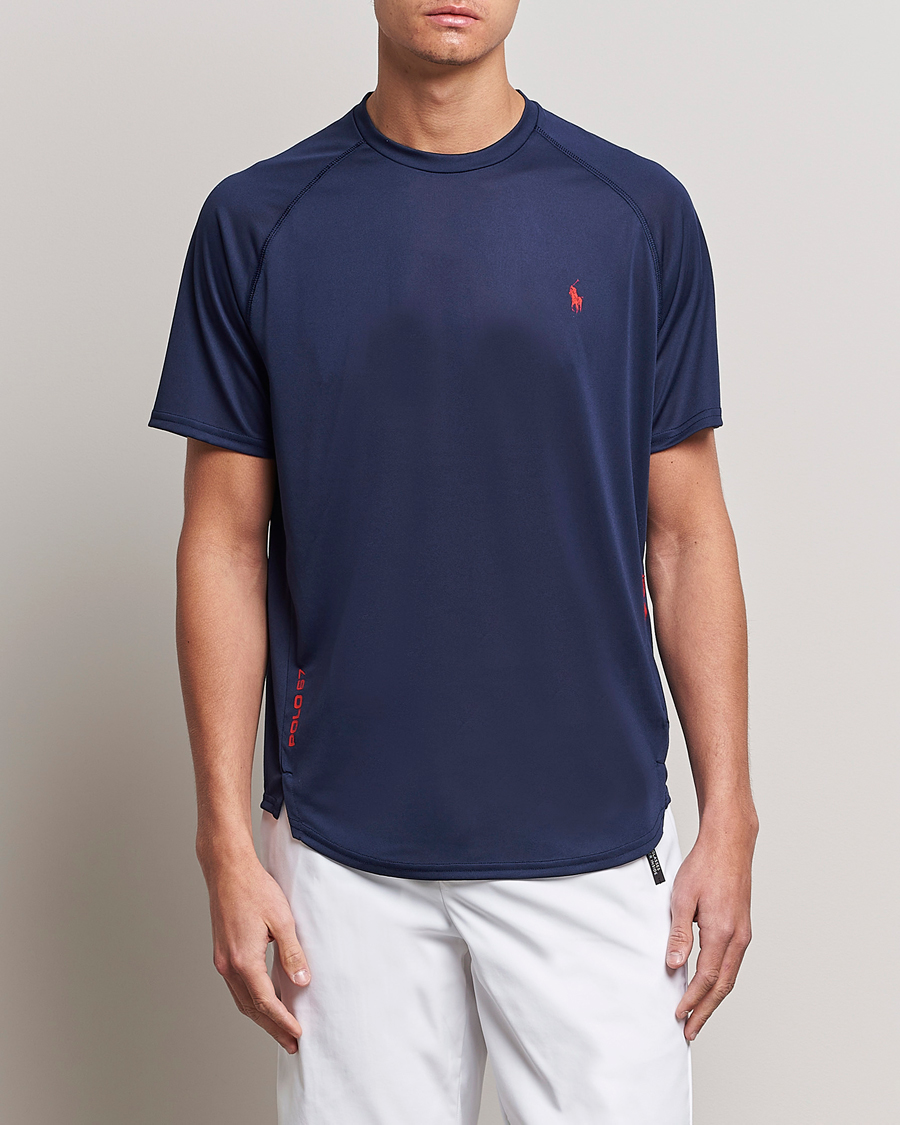 Men | Short Sleeve T-shirts | Polo Ralph Lauren | Performance Jersey Crew Neck T-Shirt Newport Navy