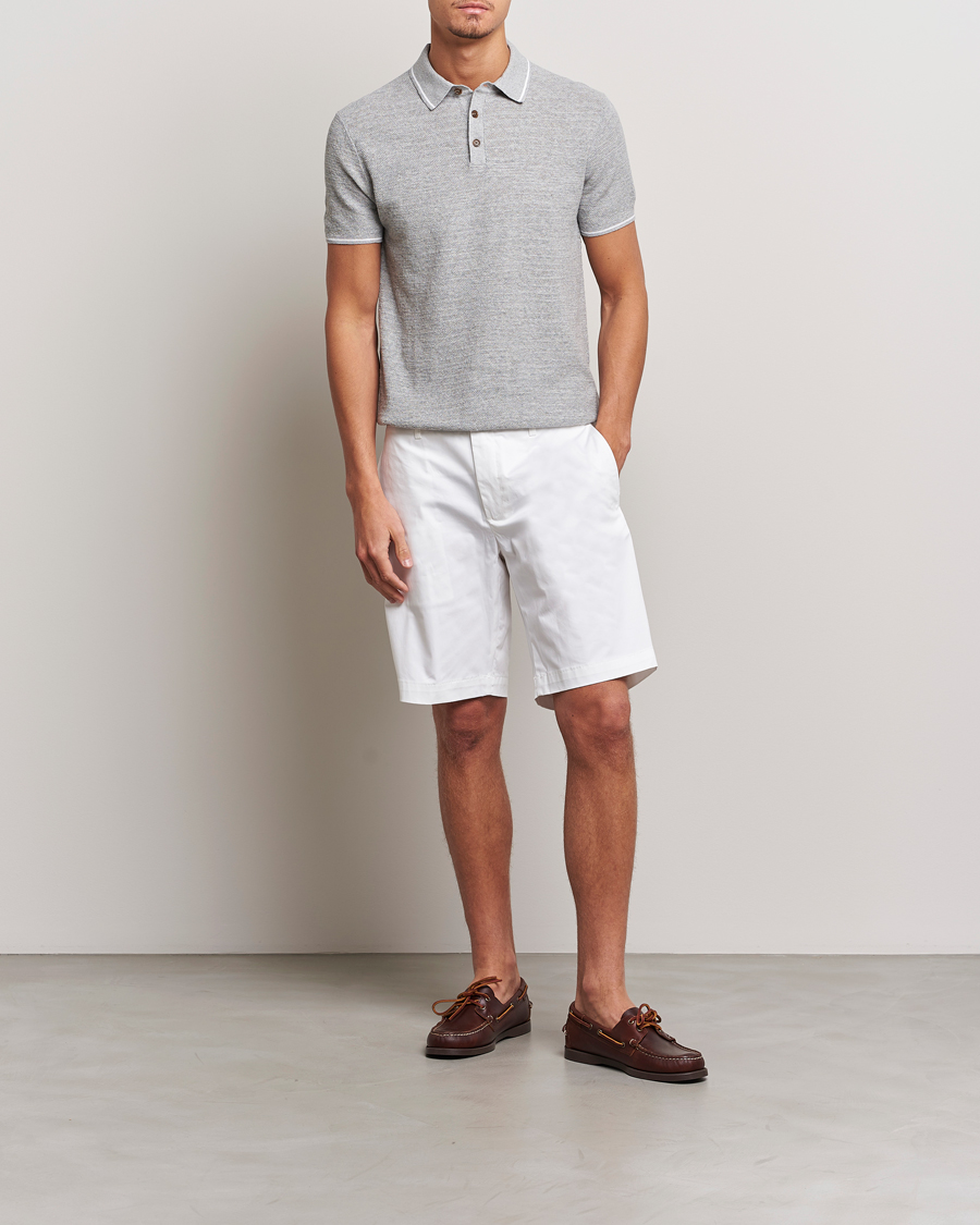 Men | Polo Shirts | Polo Ralph Lauren | Cotton/Linen Textured Polo Andover Heather