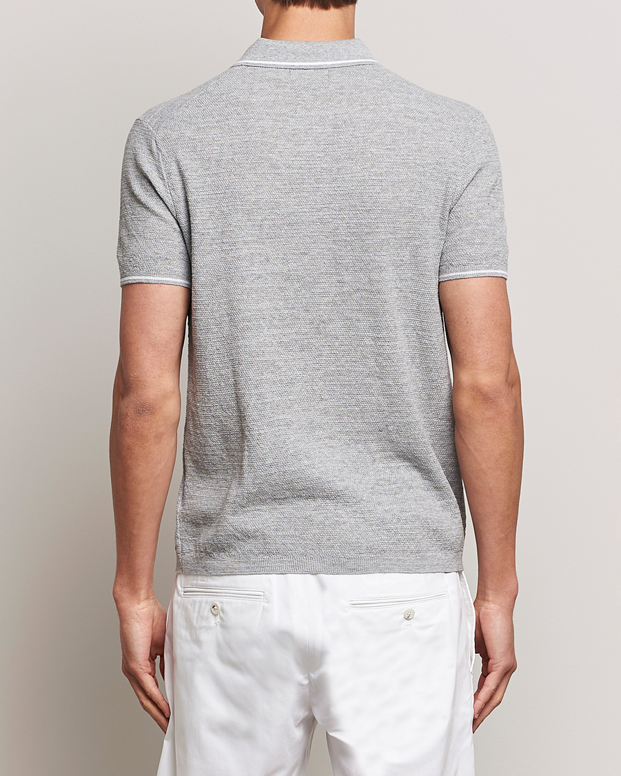 Men | Polo Shirts | Polo Ralph Lauren | Cotton/Linen Textured Polo Andover Heather