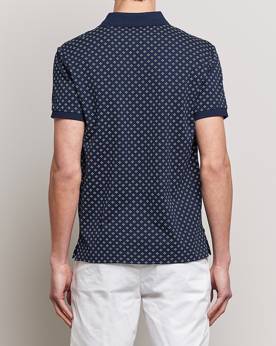 Men | Polo Shirts | Polo Ralph Lauren | Custom Slim Fit Diamond Dots Polo Newport Navy