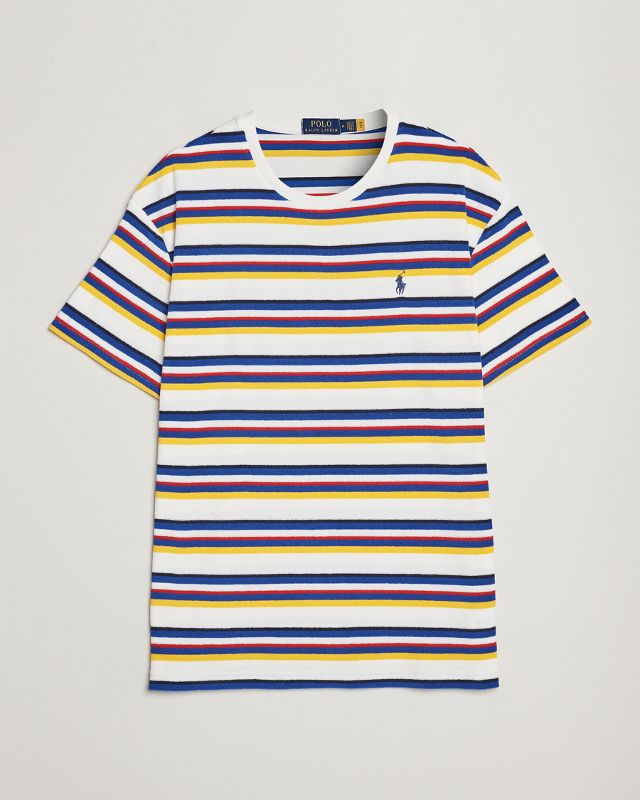 Men | The Terry Collection | Polo Ralph Lauren | Cotton Terry Striped T-Shirt Multi