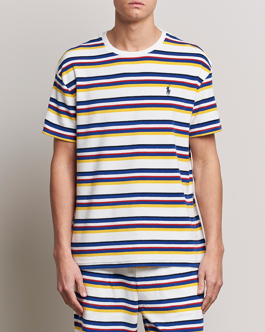 Polo Ralph Lauren Cotton Terry Striped T-Shirt Multi at