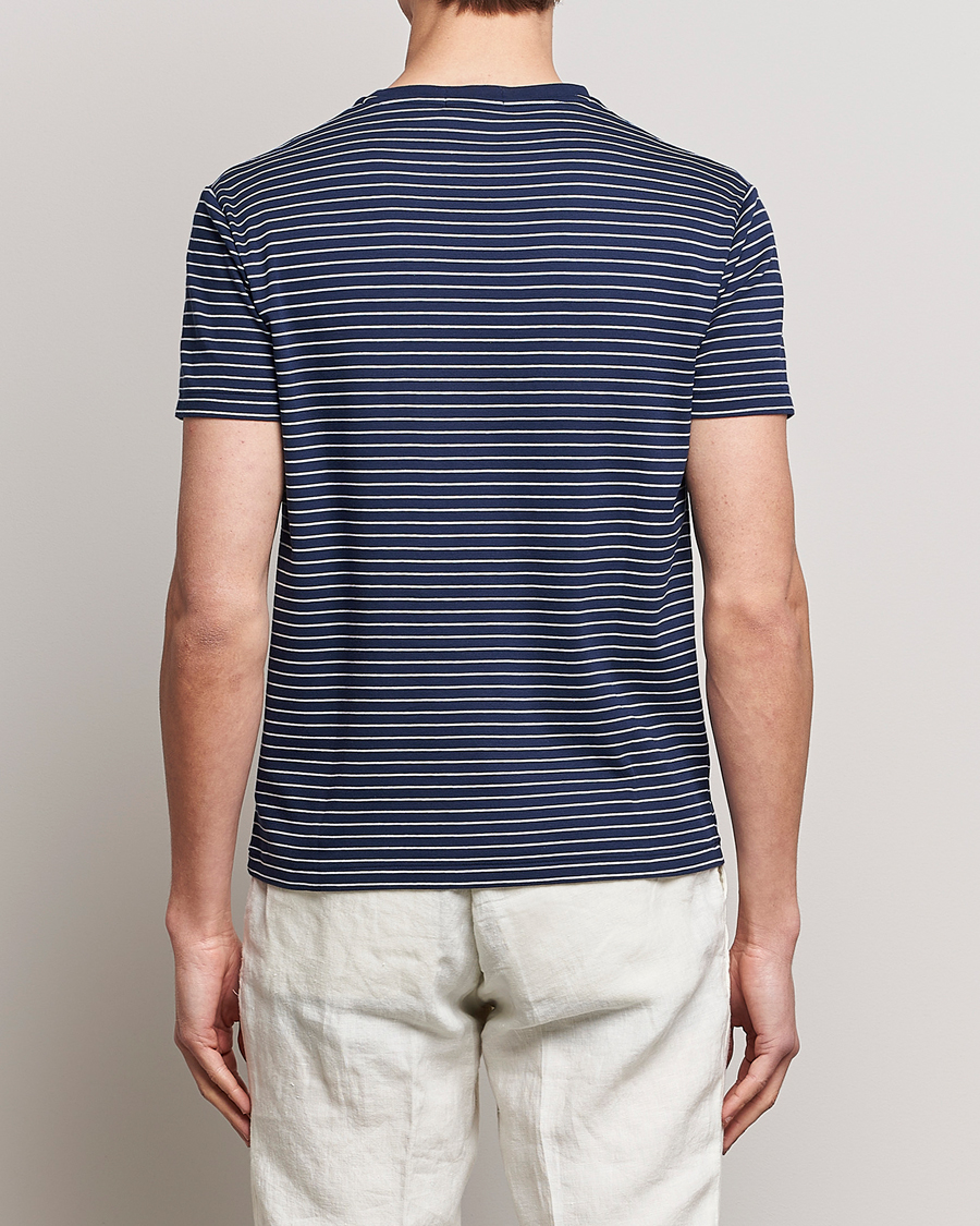 Men | T-Shirts | Polo Ralph Lauren | Luxury Pima Cotton Striped T-shirt Navy/White