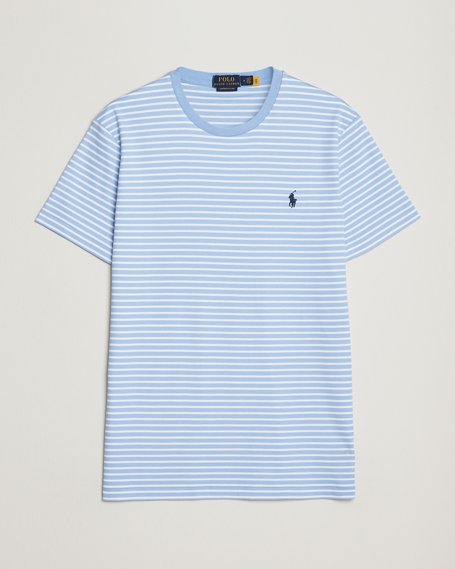 Men | T-Shirts | Polo Ralph Lauren | Luxury Pima Cotton Striped T-shirt Blue/White