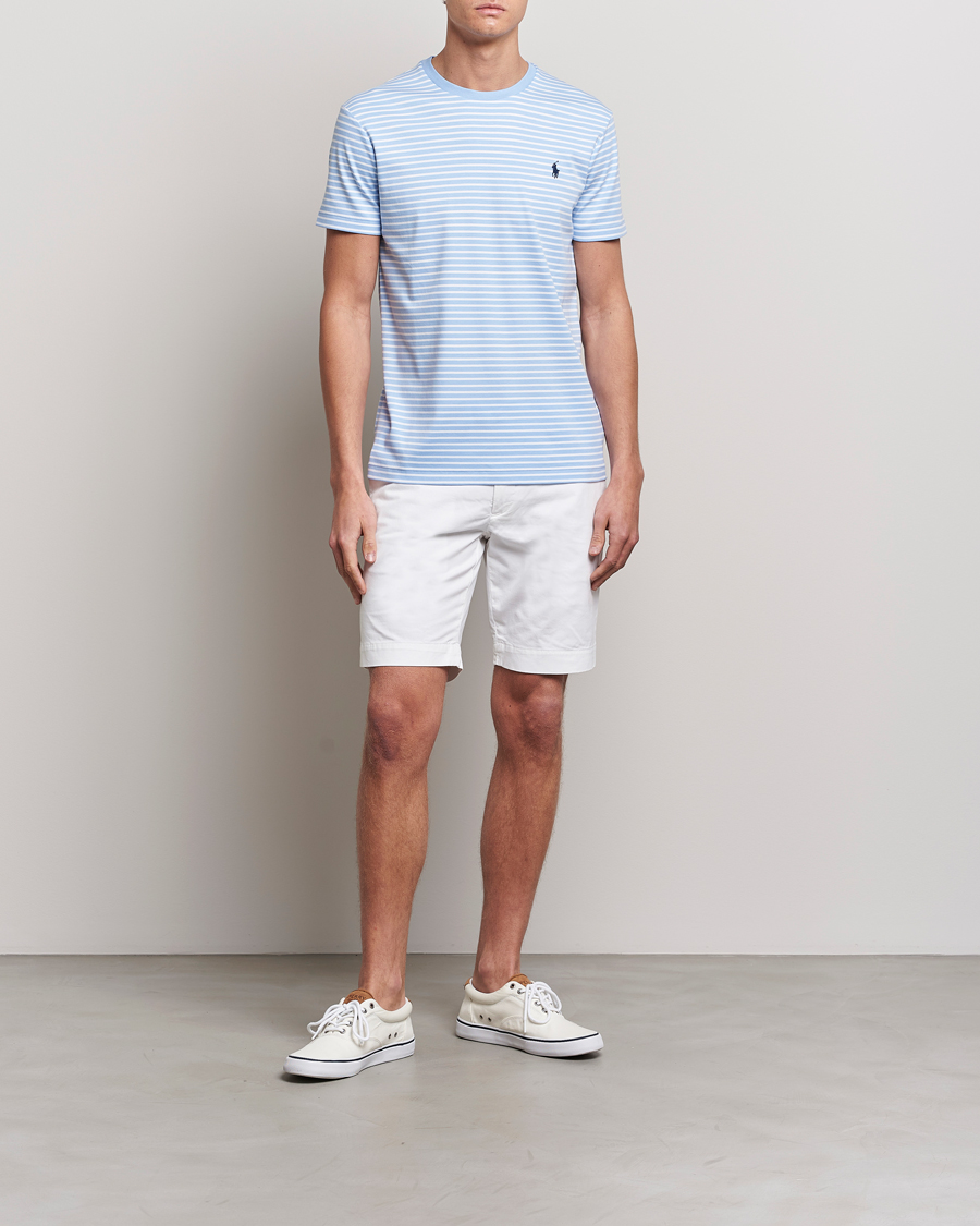 Men | T-Shirts | Polo Ralph Lauren | Luxury Pima Cotton Striped T-shirt Blue/White