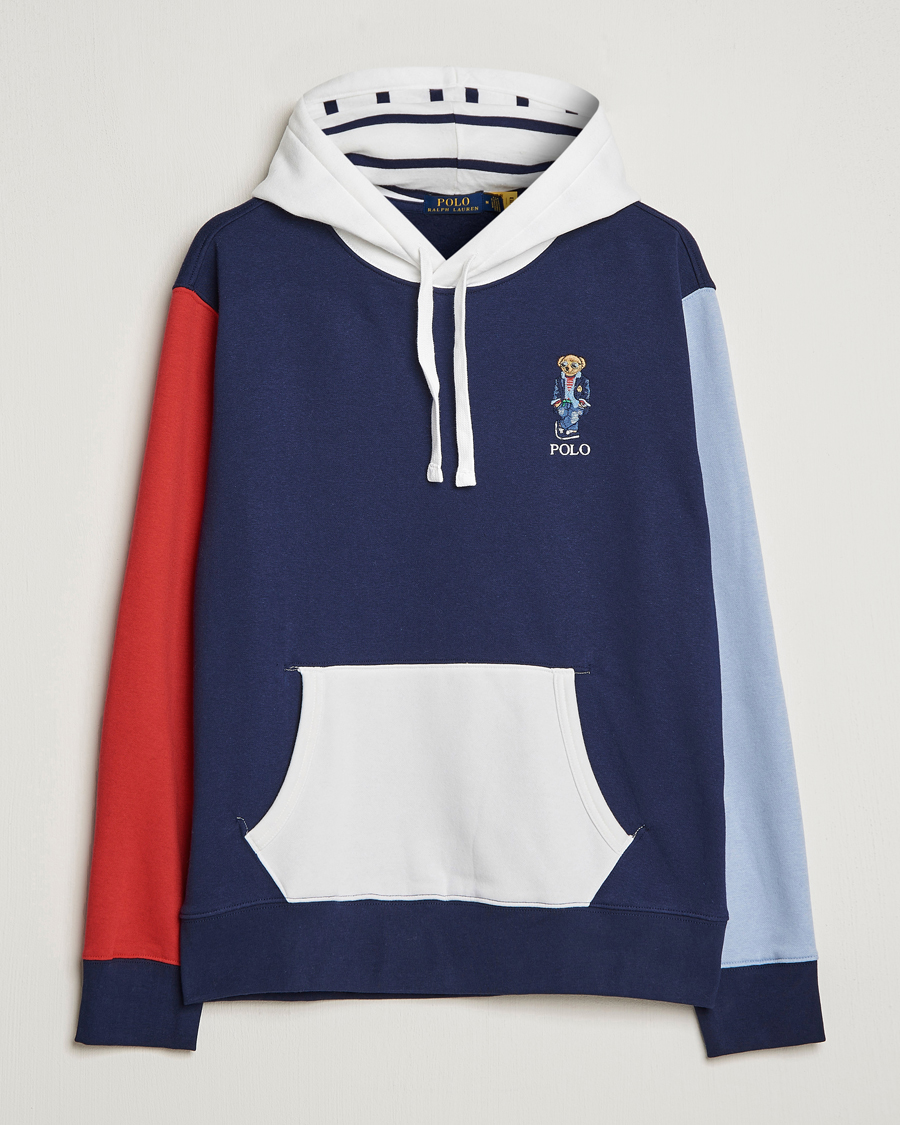 Men | Sweaters & Knitwear | Polo Ralph Lauren | Printed Regatta Bear Colorblocked Hoodie Multi