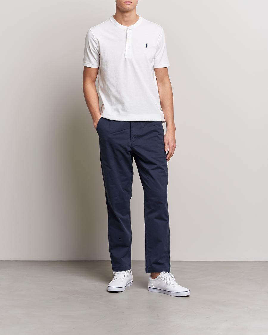 Men | T-Shirts | Polo Ralph Lauren | Slub Jersey Henley T-Shirt White