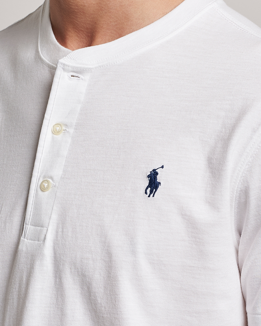 Men | T-Shirts | Polo Ralph Lauren | Slub Jersey Henley T-Shirt White