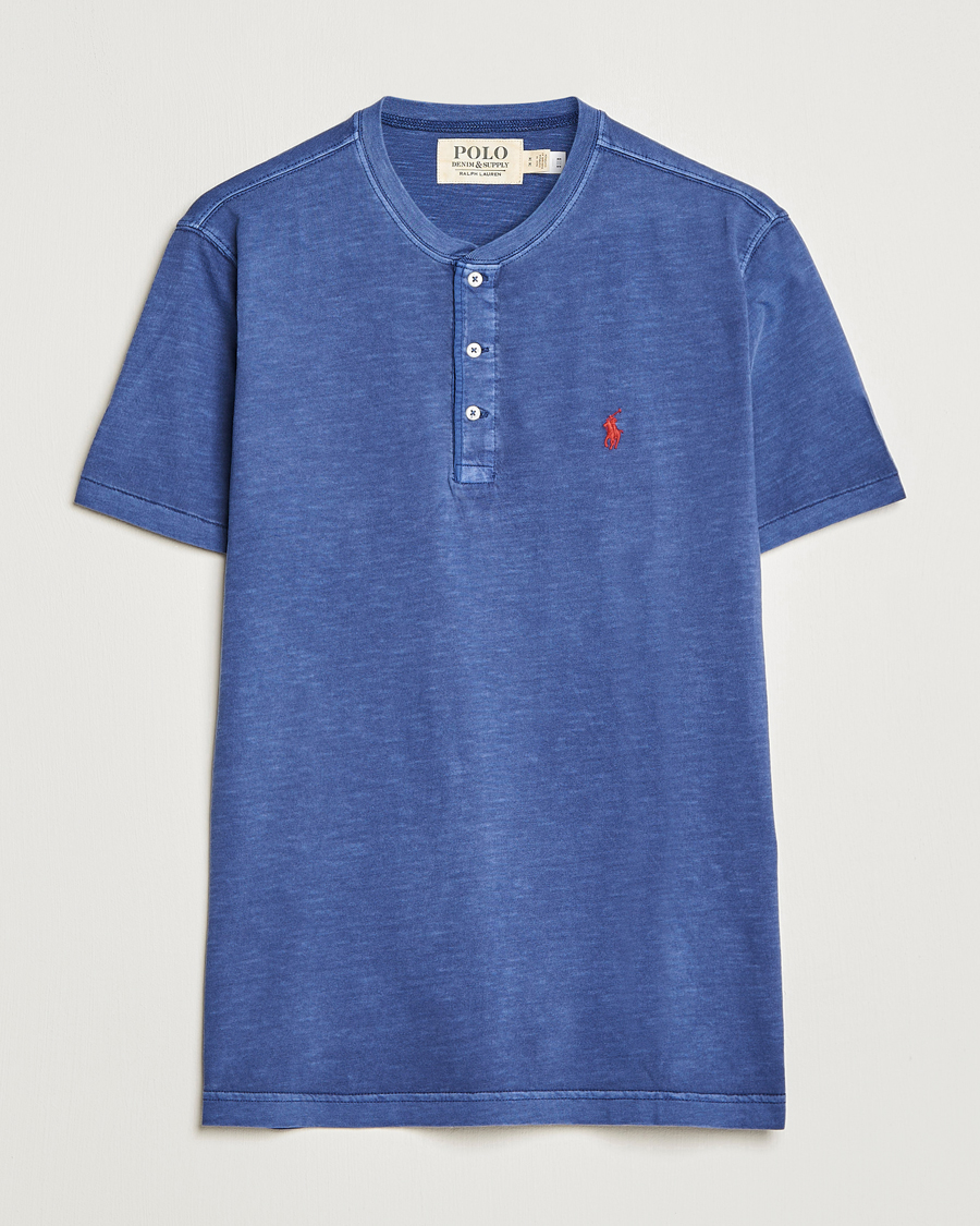 Men | T-Shirts | Polo Ralph Lauren | Slub Jersey Henley T-Shirt Light Navy