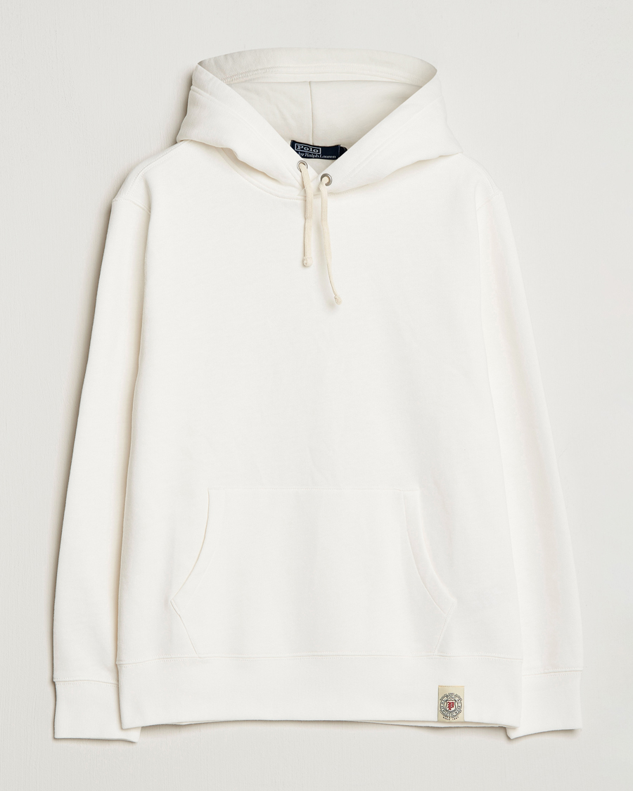 Men | Sweaters & Knitwear | Polo Ralph Lauren | Vintage Fleece Hoodie Deckwash White