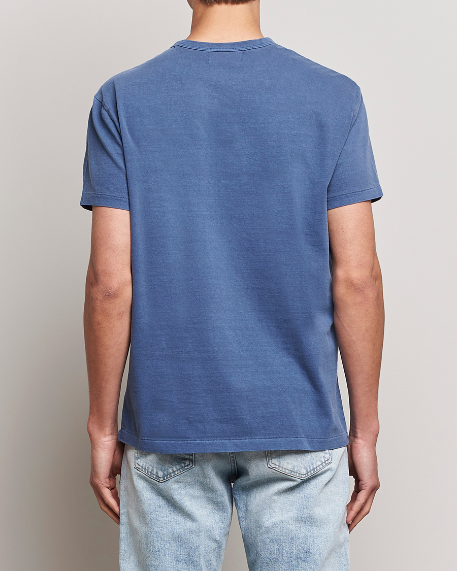 Men | T-Shirts | Polo Ralph Lauren | Graphic Logo Jerset Crew Neck T-Shirt Earth Blue