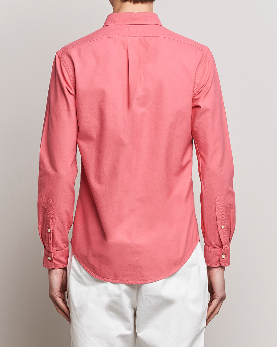 Men | Shirts | Polo Ralph Lauren | Slim Fit Garment Dyed Oxford Red Sky