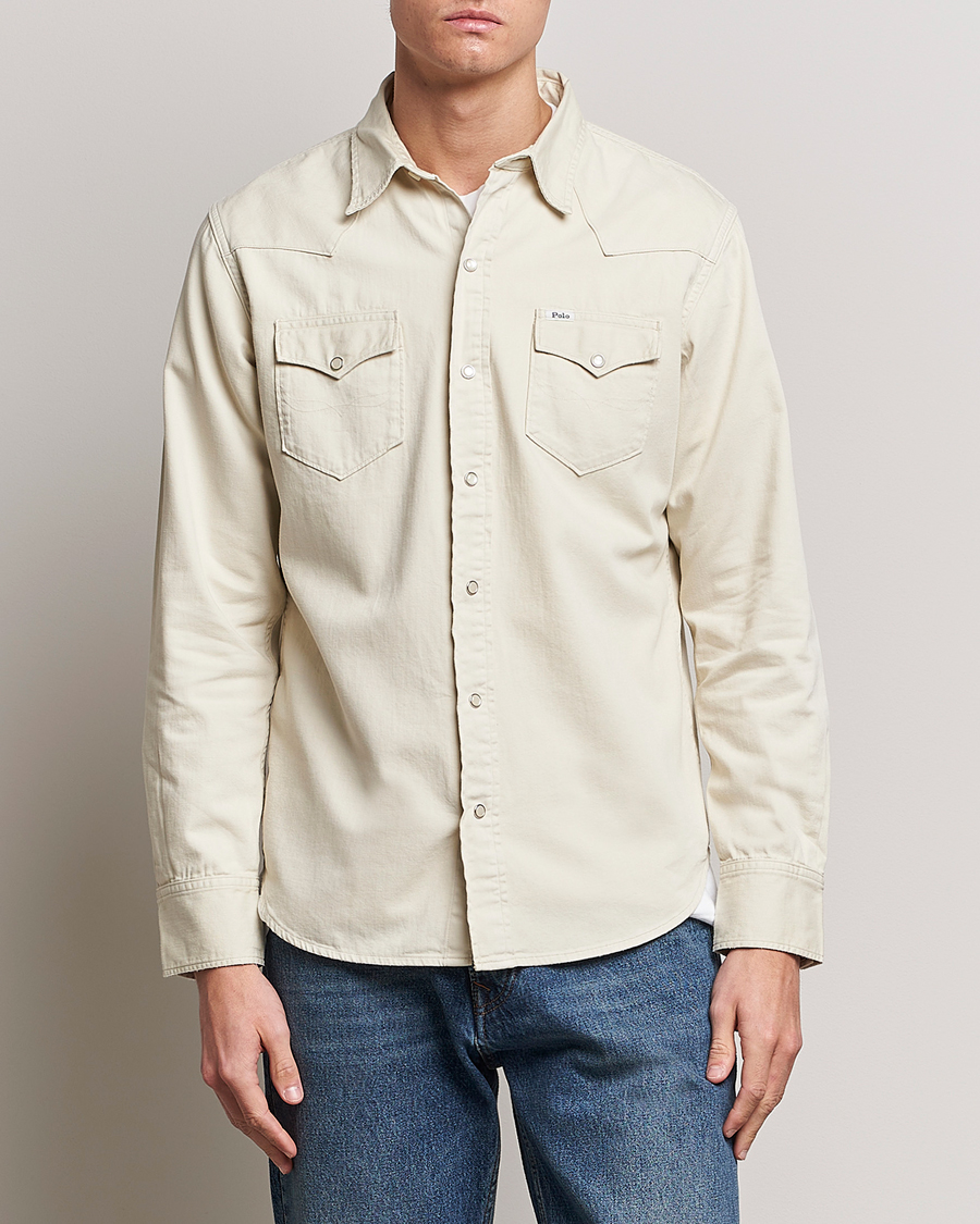 Men | Denim Shirts | Polo Ralph Lauren | Western Denim Shirt Basic Sand