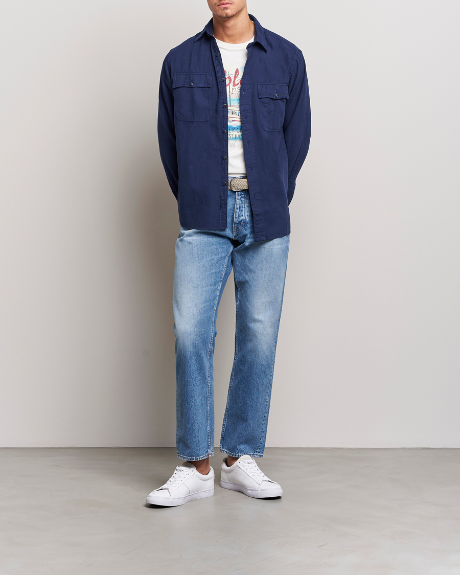 Men | Shirts | Polo Ralph Lauren | Cotton Overshirt Newport Navy