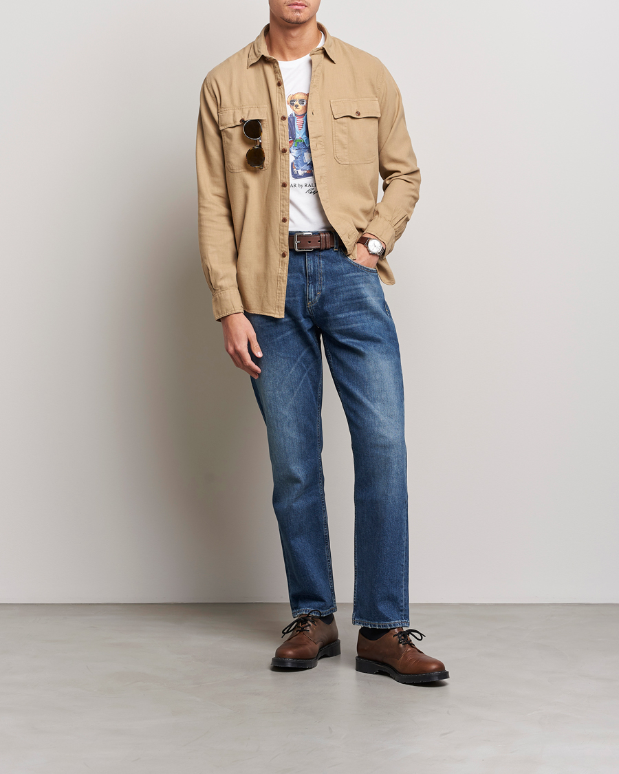 Men | Shirts | Polo Ralph Lauren | Cotton Overshirt Vintage Khaki