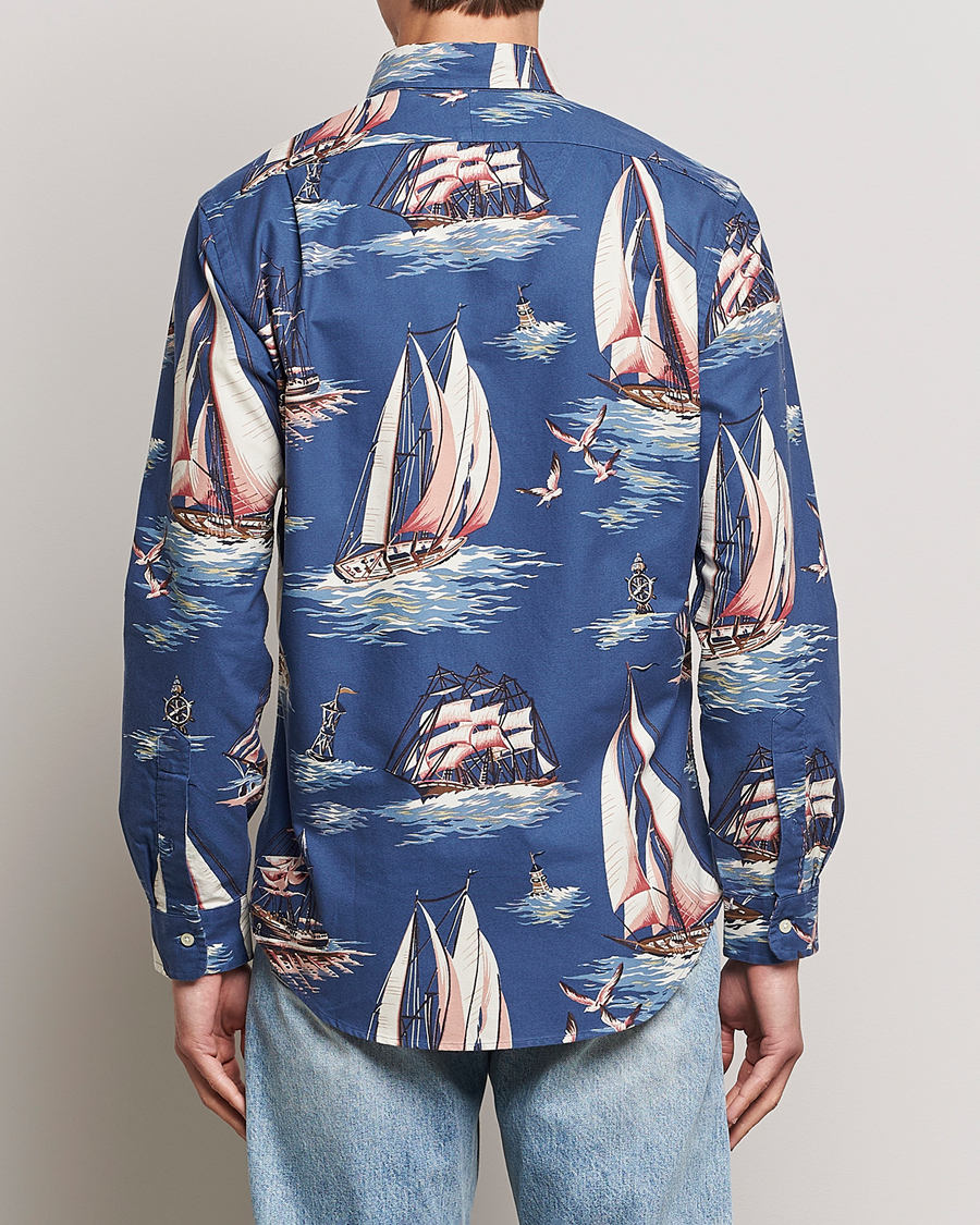 Men | Shirts | Polo Ralph Lauren | Printed Regatta Oxford Shirt Blue