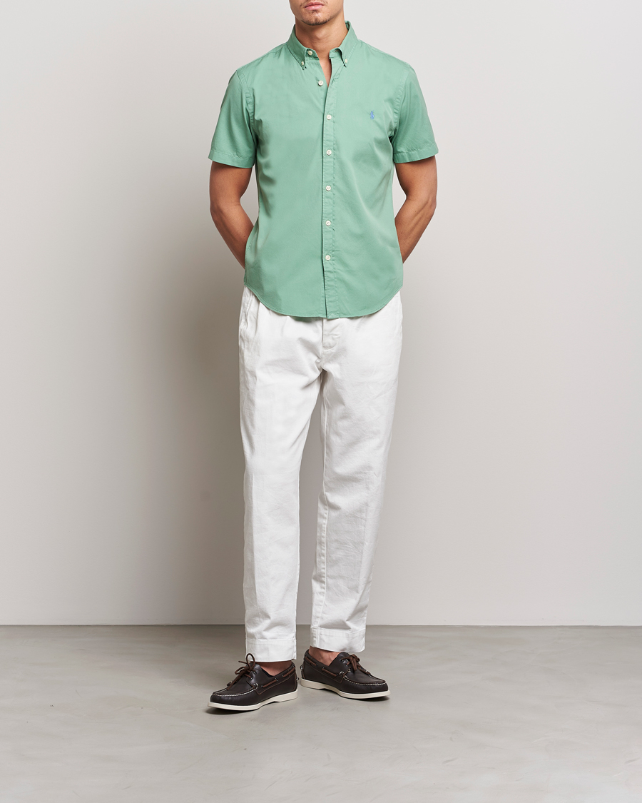 Men | Shirts | Polo Ralph Lauren | Twill Short Sleeve Shirt Faded Mint