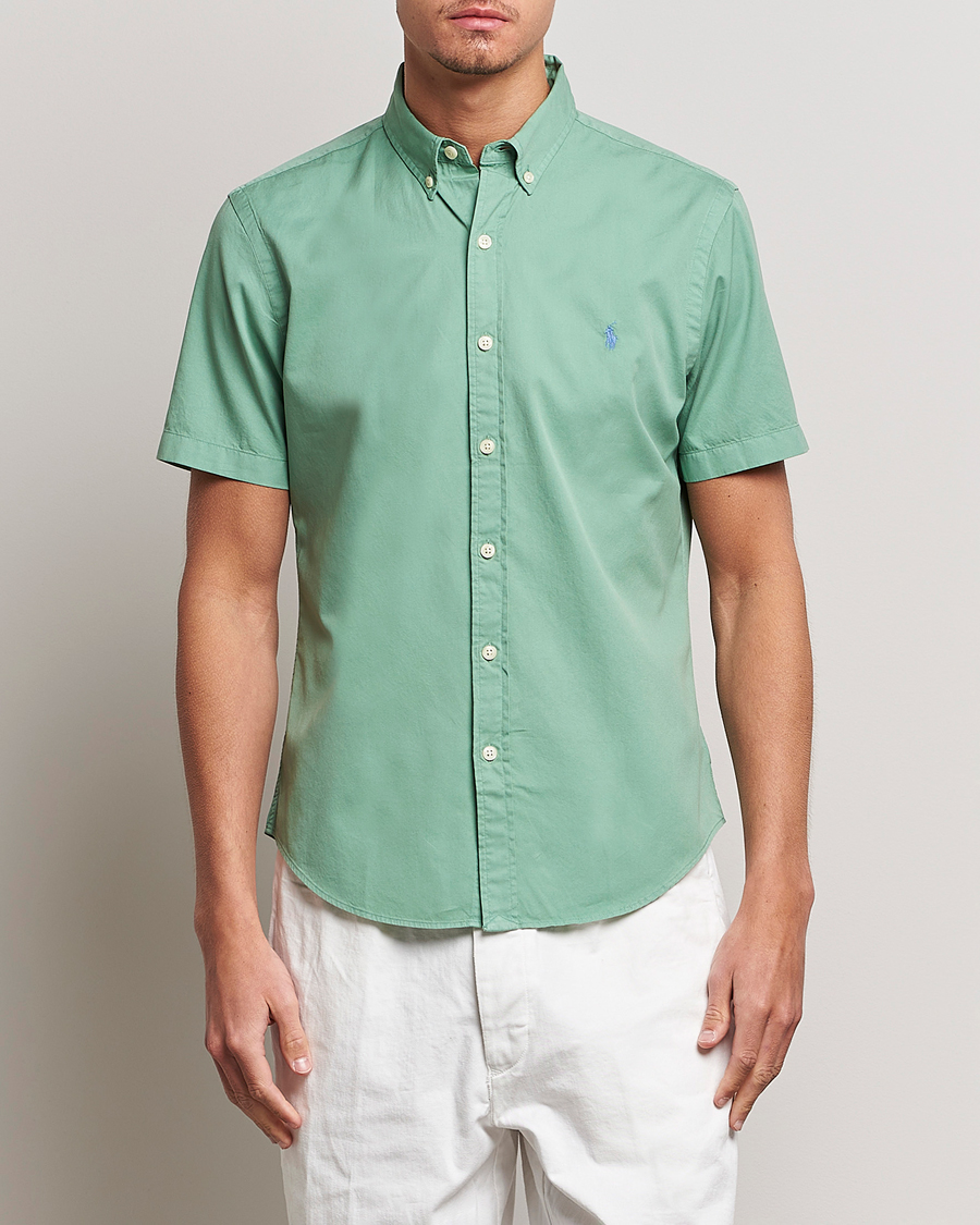 Men | Shirts | Polo Ralph Lauren | Twill Short Sleeve Shirt Faded Mint