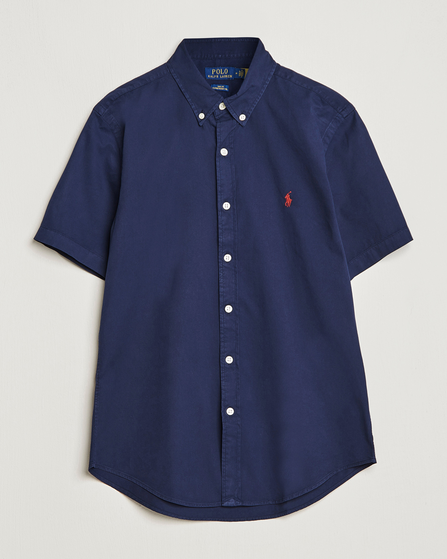 Men | Shirts | Polo Ralph Lauren | Twill Short Sleeve Shirt Newport Navy
