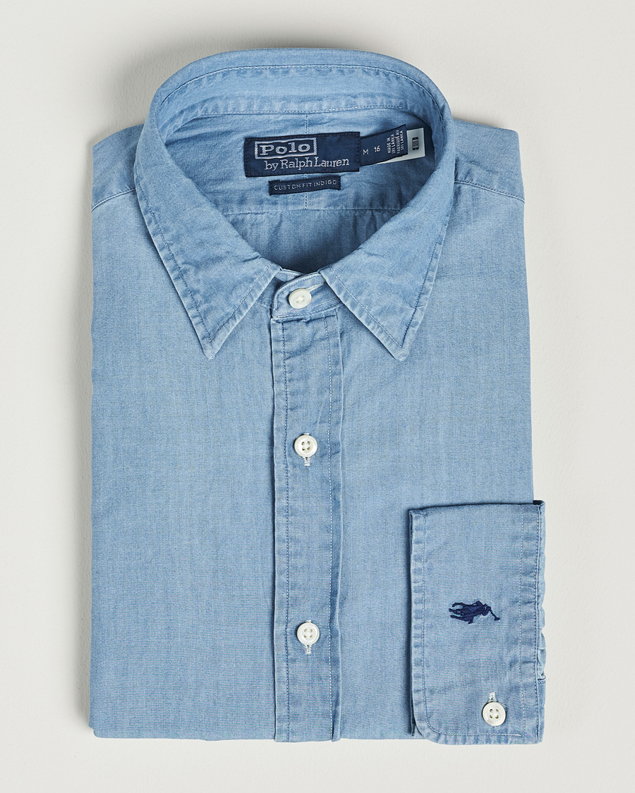 Polo Ralph Lauren Custom Fit Denim Dress Shirt French Blue at CareOfCarl.co Polo Ralph Lauren Custom Fit Denim Dress Shirt French Blue at CareOfCarl.co