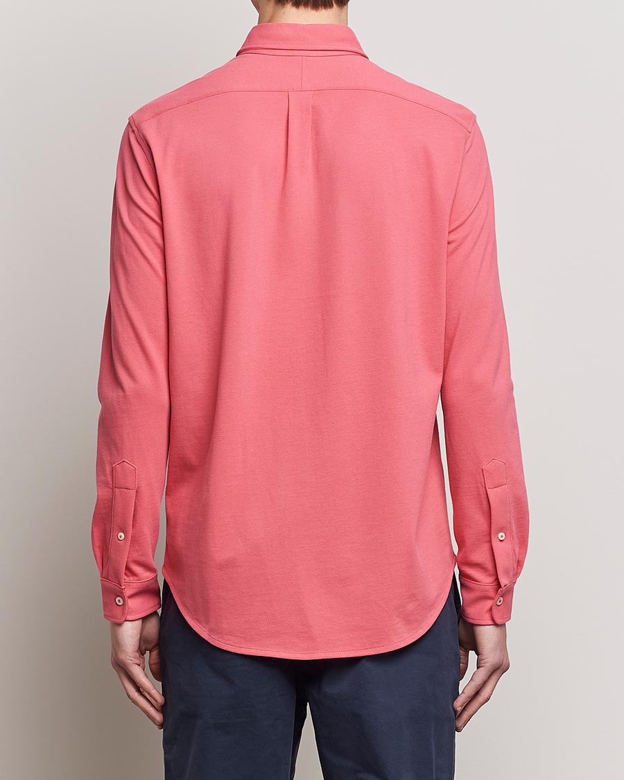 Men | Shirts | Polo Ralph Lauren | Slim Fit Featherweight Mesh Shirt Red Sky