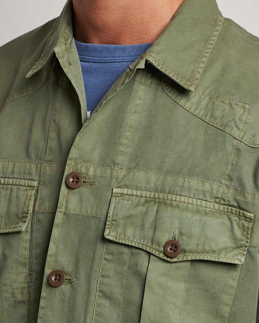 Men | Coats & Jackets | Polo Ralph Lauren | Twill Pocket Shirt Jacket Olive