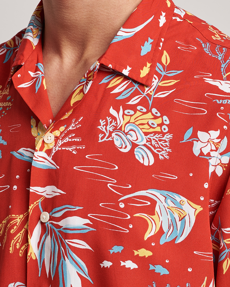 Men | Shirts | Polo Ralph Lauren | Printed Flower Short Sleeve Shirt Sun Sand Surf