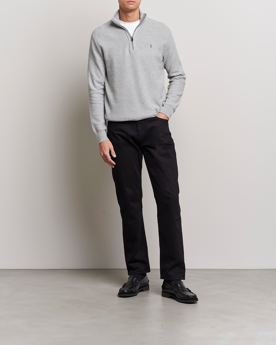Men | Sweaters & Knitwear | Polo Ralph Lauren | Textured Half-Zip Andover Heather