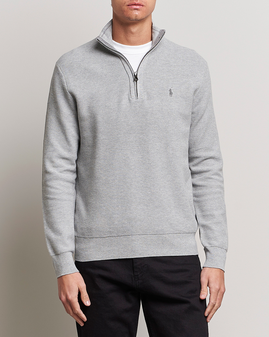 Men | Sweaters & Knitwear | Polo Ralph Lauren | Textured Half-Zip Andover Heather