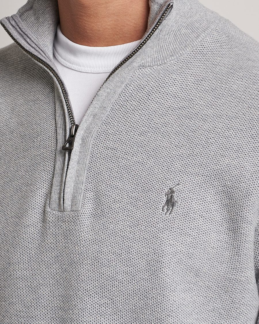 Men | Sweaters & Knitwear | Polo Ralph Lauren | Textured Half-Zip Andover Heather