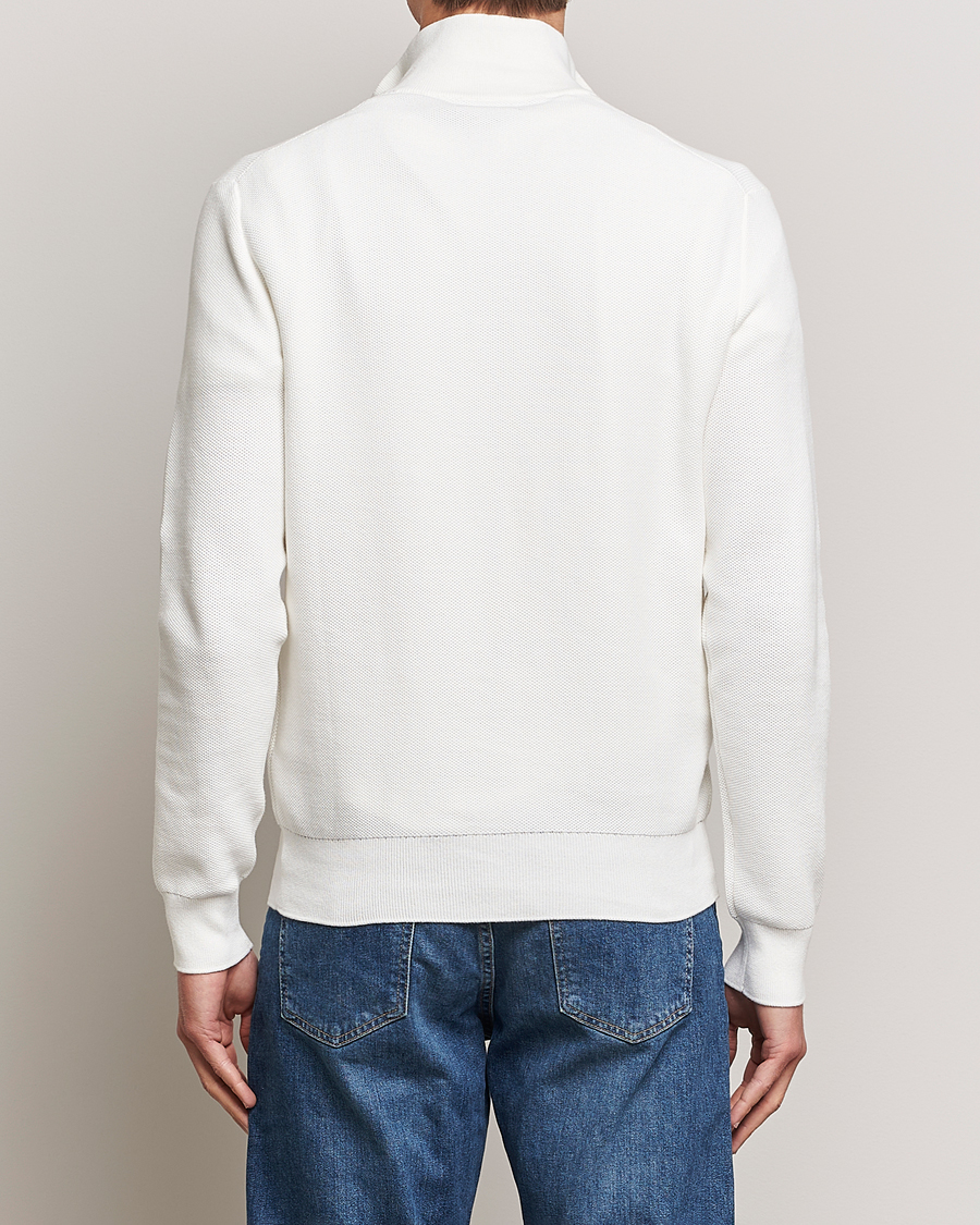 Men | Sweaters & Knitwear | Polo Ralph Lauren | Textured Half-Zip Deckwash White