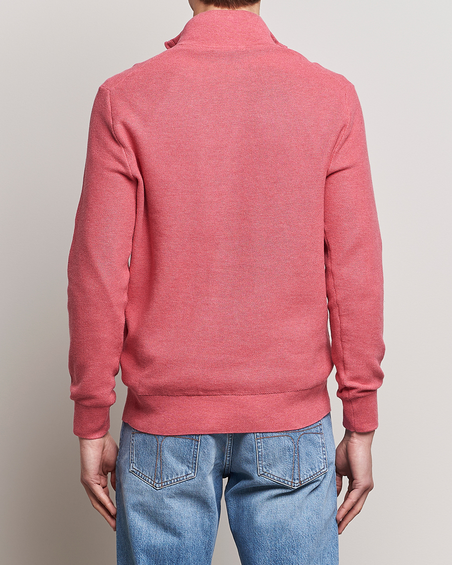 Men | Sweaters & Knitwear | Polo Ralph Lauren | Textured Half-Zip Red Sky Heather